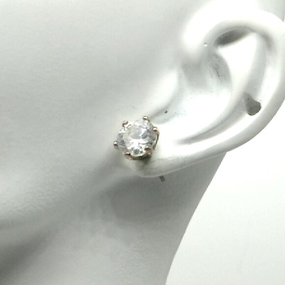 Kate Spade RISE AND SHINE Brilliant Cut CZ Prong Stud Earrings - Picture 13 of 16